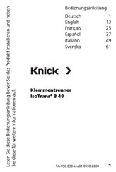 Knick IsoTrans B 48 Manual De Instrucciones