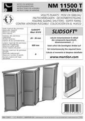 Mantion WIN-FOLD SLIDSOFT Instrucciones De Montaje