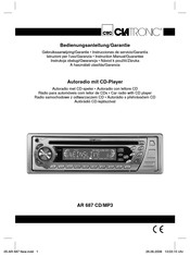 Clatronic AR 687 CD/MP3 Instrucciones De Servicio