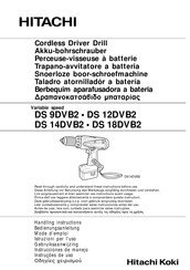 Hitachi Koki DS 14DVB2 Instrucciones De Manejo