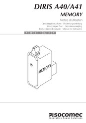 socomec DIRIS A40 Instrucciones De Servicio