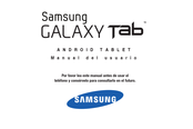 Samsung Galaxy Tab Manual Del Usuario