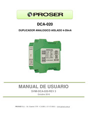 PROSER DCA-020 Manual De Usuario