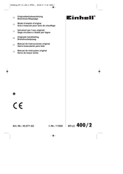 EINHELL BT-LC 400/2 Manual De Instrucciones