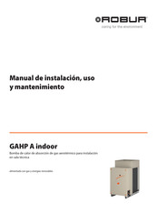 Robur GAHP A indoor Manual De Instalación, Uso Y Mantenimiento