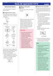 Casio 5413 Guía De Operación