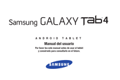 Samsung Galaxy Tab4 Manual Del Usuario