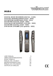 Velleman MVR4 Manual Del Usuario