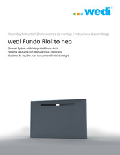 Wedi Fundo Riolito neo Instrucciones De Montaje