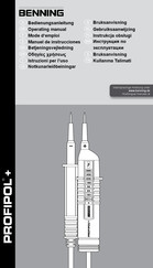 Benning PROFIPOL+ Manuel De Instrucciones