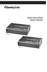 SentrySafe Quick Access Pistol Serie Manual Del Usario