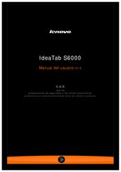 Lenovo IdeaTab S6000 Manual Del Usuario