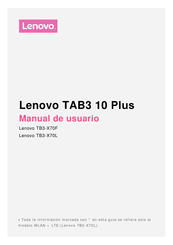 Lenovo TAB3 10 Plus Manual De Usuario