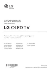 LG OLED65CXPDA Manual De Propietario