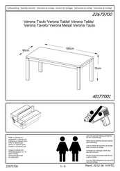 Jysk Verona 40177001 Instrucciones De Montaje