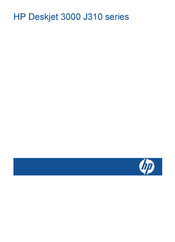 HP Deskjet 3000 J310 Serie Manual De Instrucciones