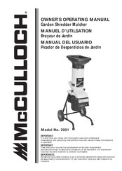 McCulloch 2001 Manual Del Usuario