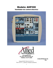 Allied AHP300 Manual De Instrucciones