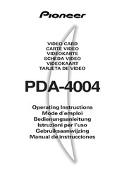 Pioneer PDA-4004 Manual De Instrucciones