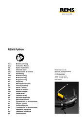 REMS Python Instrucciones De Servicio