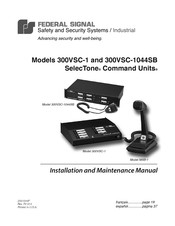 Federal Signal SelecTone Command 300VSC-1 Manual Del Usuario