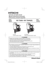 Hitachi Koki NV 75ANS Instrucciones Y Manual De Seguridad