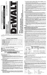 DeWalt DW124 Manual De Instrucciones