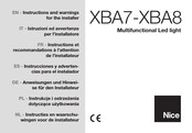 Nice XBA8 Instrucciones Y Advertencias Para El Instalador