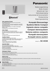 Panasonic SC-HC05 Instrucciones De Funcionamiento