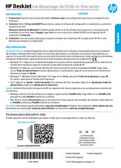 HP DeskJet Ink Advantage 4670  All-in-One Serie Manual Del Usuario