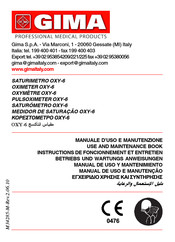 Gima OXY-6 Manual De Uso Y Mantenimiento