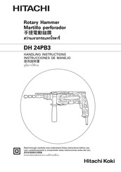 Hitachi Koki DH 24PB3 Instrucciones De Manejo