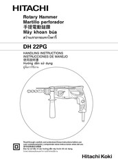 Hitachi Koki DH 22PG Instrucciones De Manejo