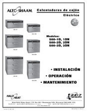 Alto-Shaam 500-1D Instalación Operación Mantenimiento