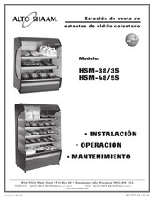 Alto-Shaam HSM-38/3S Instalación Operación Mantenimiento