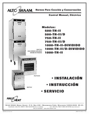 Alto-Shaam 1000-TH-II-DIVIDIDO Instalación Operación Mantenimiento