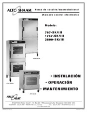 Alto-Shaam 2800-SK/III Instalación Operación Mantenimiento