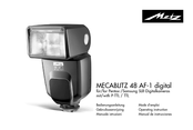 Metz MECABLITZ 48 AF-1 digital Manual De Instrucciones