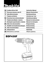 Makita BDF430F Manual De Instrucciones