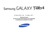 Samsung Galaxy Tab4 Manual Del Usuario
