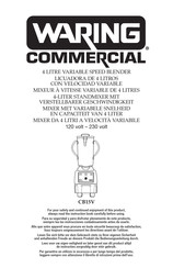 Waring Commercial CB15V Manual Del Usuario