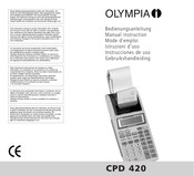 Olympia CPD 420 Instrucciones De Uso