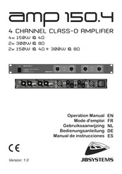 JB Systems amp 150.4 Manual De Instrucciones