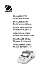 OHAUS SF40A Manual De Instrucciones