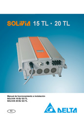 Delta SOLIVIA 15 EU G3 TL Manual De Funcionamiento E Instrucciones De Instalación