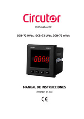 Circutor DCB-72 HVdc Manual De Instrucciones