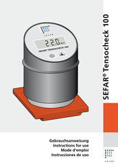 SEFAR Tensocheck 100 Instrucciones De Uso