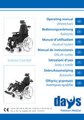 Days Solstice Comfort Manual De Instrucciones