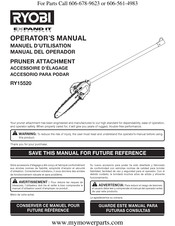 Ryobi RY15520 Manual Del Operador