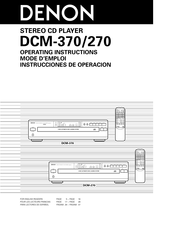 Denon DCM-370 Instrucciones De Operación